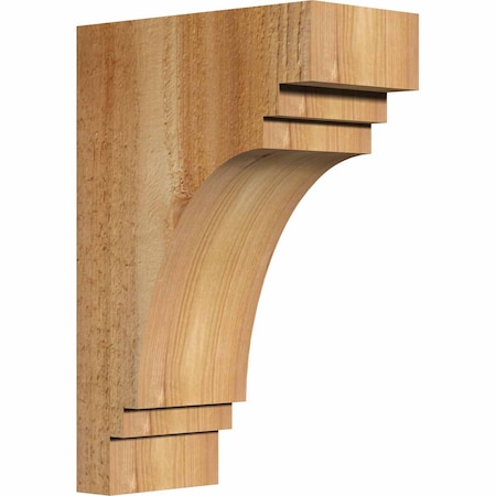 Ekena Millwork Pescadero Rough Sawn Corbel, Western Red Cedar, 4"W x 8"D x 12"H COR04X08X12PEC00RWR